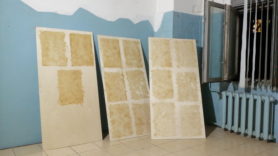 Сушится ажурная бумага