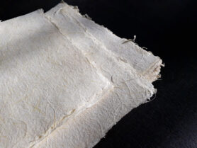 Прожилки лыка на поверхности бумаги № 1