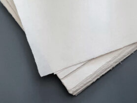 Белая бумага ручной работы, формат А3, пенька и хлопок