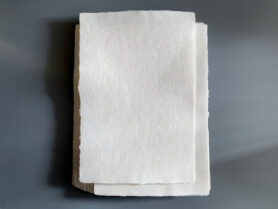 Белая пеньковая бумага ручной работы, формат А4, с добавлением хлопка