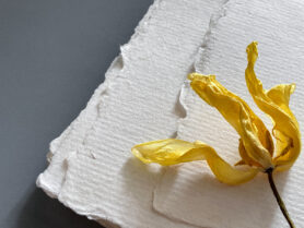 Белая бумага ручной работы, формат А5, пенька и хлопок