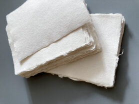 Белая бумага ручной работы из пеньки и хлопка, формат А6